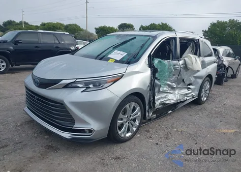 2022 Toyota Sienna Platinum из США, поврежденный, VIN 5TDERKEC8NS089685